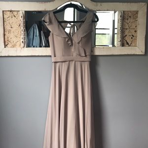 Mori Lee, Latte Color Bridesmaid Dress